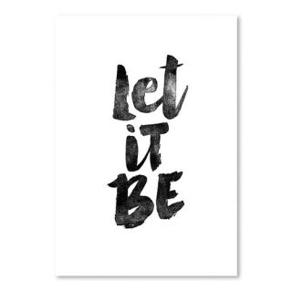 Let it Be Poster Textual Art by Americanflat