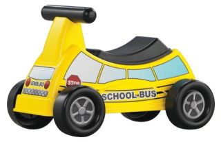 American Plastic Toys School Bus Riding Push Toy   Pedal & Push Riding Toys