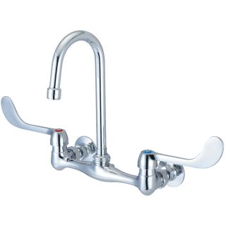 Double Handle Wall Mounted Kitchen Faucet by Central Brass