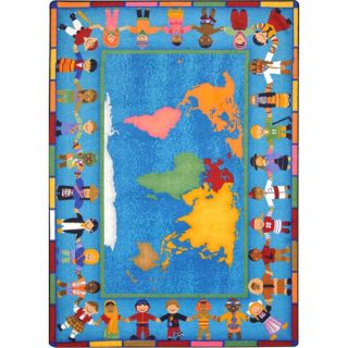 Joy Carpets Educational Hands Around the World Area Rug