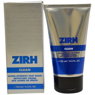 Zirh International Mens Clean Alpha Hydroxy 4.2 ounce Face Wash