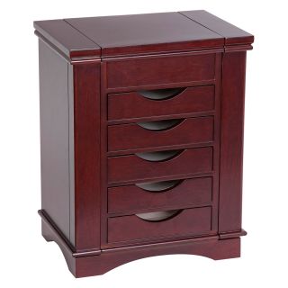 Mele & Co. Arden Wooden Jewelry Box   Mahogany   Jewelry Boxes