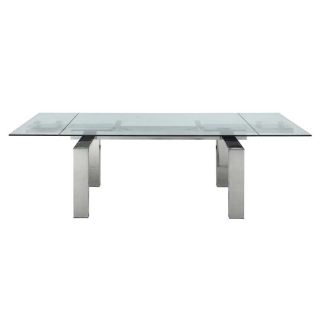 Whiteline Cuatro Extendable Dining Table   Dining Tables