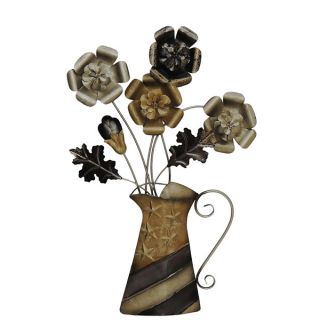 Gallerie Décor Flowers in Vase Metal Wall Art   17270168