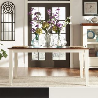 Tribecca Home Eli Rustic Two tone Mission Extending Dining Table