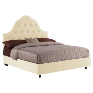Arch Tufted Velvet Upholstered Bed   Standard Beds