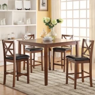 Acme Furniture Raotises 5 Piece Counter Height Dining Set   Dining Table Sets
