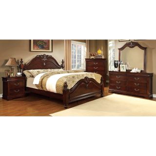 Grand Central 4 Piece Poster Bed Collection   Cherry   Bedroom Sets