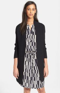 Vince Drape Front Ribbed Cardigan