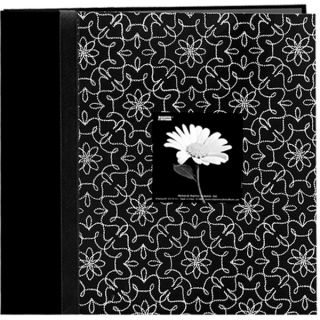 Fabric Frame Black and White 12x12 Album with 40 Bonus Pages