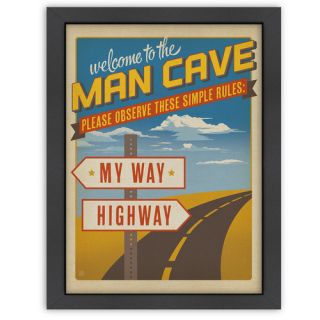 My Way Highway Framed Graphic Art by Americanflat