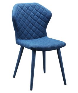 Moe's Home Collection Henry Side Dining Chair   Set of 2   Blue   Dining Chairs