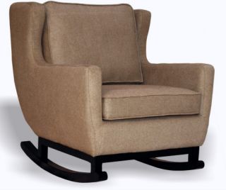 Belham Living Upholstered Rocking Chair   Espresso