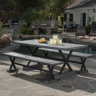 Christopher Knight Home Chalmette Outdoor Rectangle Dining Table