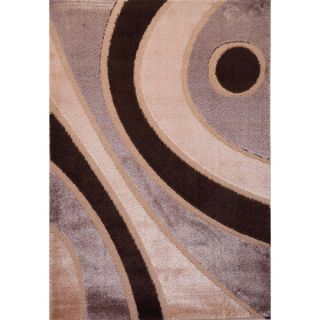 Brown/ Tan Modern Contempo Collection Turkish Area Rug (3 x 8