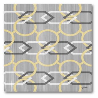 Yellow and Gray Links I Canvas Wall Art   16W x 16H in.   Wall Art