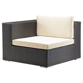 Zuo Vive Cartagena All Weather Wicker Corner Chair   Outdoor Sectional Pieces