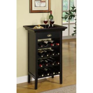 Powell Furniture Rub Through 16 Bottle Wine Cabinet