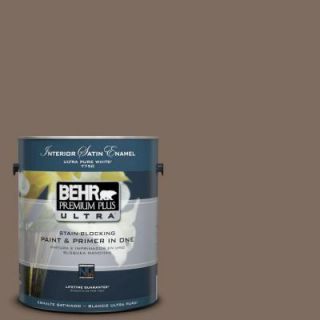 BEHR Premium Plus Ultra 1 Gal. #PPU5 3 Antique Earth Satin Enamel Interior Paint 775301