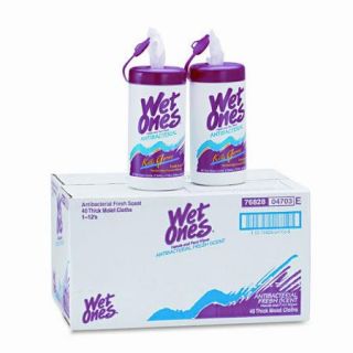 UNITED FACILITY SUPPLY Wet Ones Antibacterial Moist Towelettes, 12/Carton