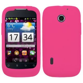 INSTEN Solid Hot Pink Skin Phone Case Cover for Huawei U8652 Fusion