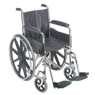 DMI Manual Wheelchair with Fixed Arm Rests 503 0658 0200