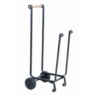 Wrought Iron Log Rack with Wheels