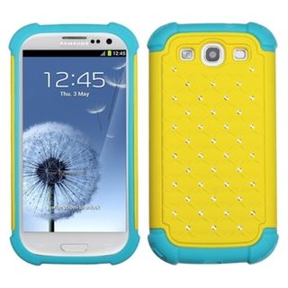 BasAcc Yellow/ Tropical Teal Lattice Case for Samsung Galaxy S3 i9300