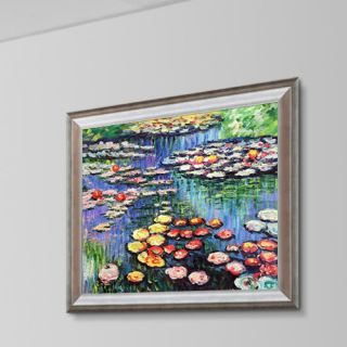 Water Lilies by Claude Monet Framed Painting Print on Canvas by Tori