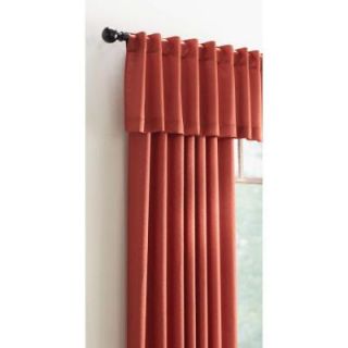 Home Decorators Collection 15 in. L Monaco Lined Polyester Valance in Terracotta monaco 804 409