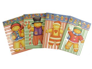 Club Pack of 672 Gingerbread Man Christmas Cards 7"