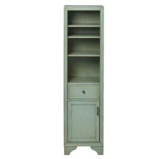 Home Decorators Collection Hazelton 18 in. W x 15 in. D x 67.5 in. H Linen Cabinet in Antique Green 8205500610