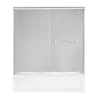 MAAX Noble 59 1/2 in. x 57 5/8 in. Bypass Tub/Shower Door in Chrome 102763 961 084 000