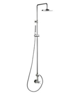 Outdoor Shower Company Stainless Steel Wall Mount Shower with Hand Spray   Outdoor Showers