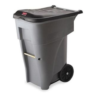 Rubbermaid Commercial Grey Brute Square Roll out Heavy Duty Waste Container