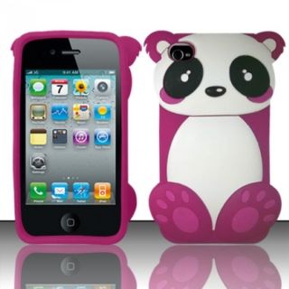 INSTEN 3D Baby Panda Bear Soft Silicone Skin Phone Case Cover for