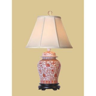 Oriental Furniture Temple 24'' H Table Lamp with Empire Shade