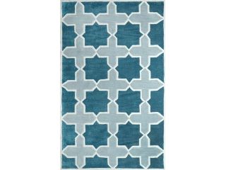 NuLoom ACRGR06A 508 5 ft. x 8 ft. Pasleys Blue Hand Tufted Rectangle Rug