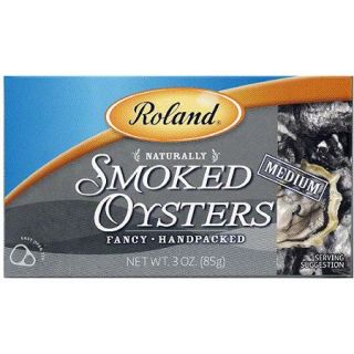 Roland Naturally Smoked Medium Oysters, 3 oz, (Pack of 10)