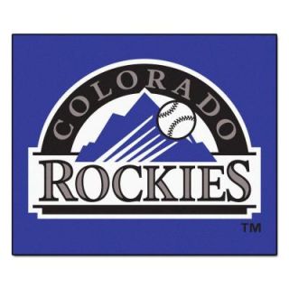 FANMATS Colorado Rockies 5 ft. x 6 ft. Tailgater Rug 6521