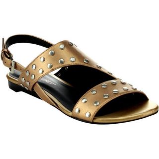 Label AXIS 5 Womens Slingback Studded Flat Heel Summer Sandals