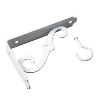 Richelieu Hardware 10 lb. 5 in. x 3 1/2 in. White Ornamental Bracket 493W05R