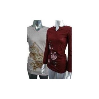 Womens Long Sleeve Top In Many Colors(Pack of 24)