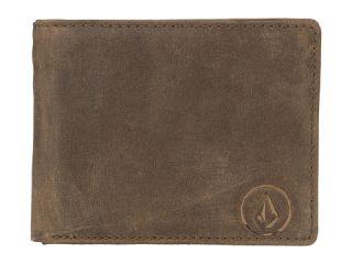 Volcom Prime Leather Wallet Brown