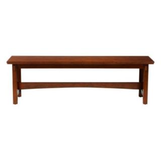 Home Decorators Collection Artisan Light Oak 60 in. W Dining Bench 1038200950