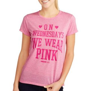 Juniors Mean Girls On Wednesdays We Wear Pink Graphic Tee