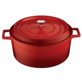 Lava Signature 7 Qt. Enameled Cast Iron Round Dutch Oven in Cayenne Red LVYTC28K2RED