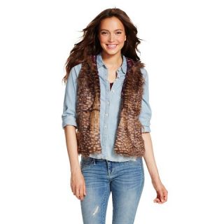 Faux Fur Vest Brown   Mossimo Supply Co.