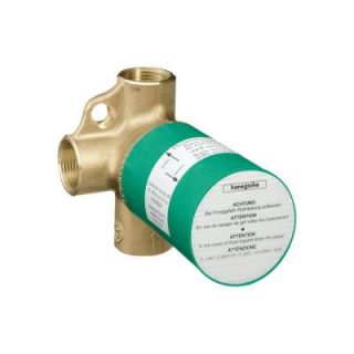 Hansgrohe Axor 3.75 in. x 4.125 in. Trio Shut Off and Diverter Valve Rough in Brass 15981181