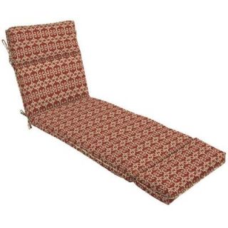 Hampton Bay Rita Scroll Outdoor Chaise Lounge Cushion ND03202A D9D1